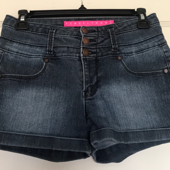 Dark denim shorts - Picture 1 of 3